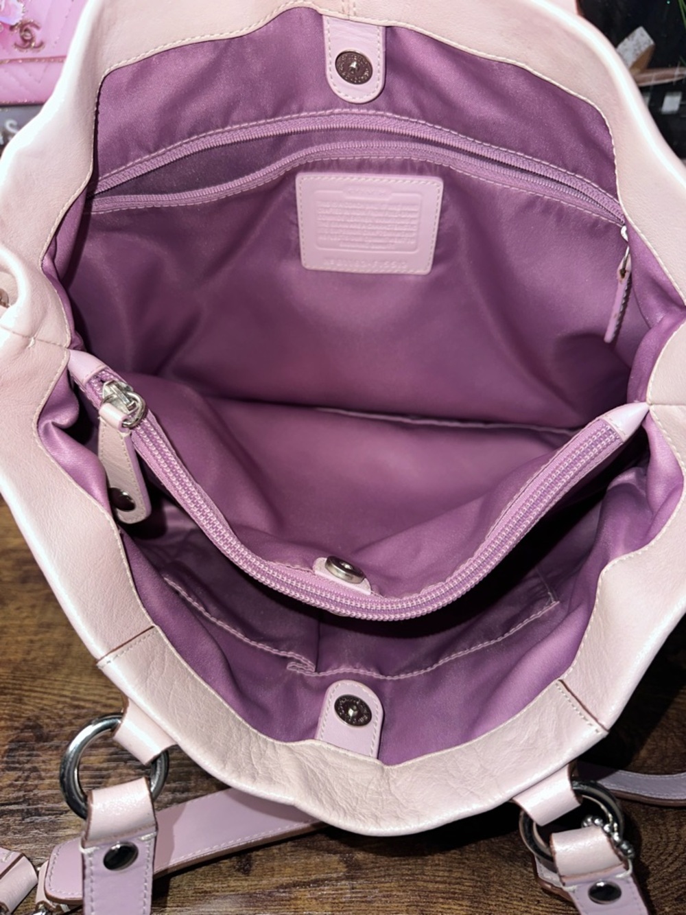 Coach Madison Maggie Pink Leather Satchel Crossbody Bag - Picture 16 of 16